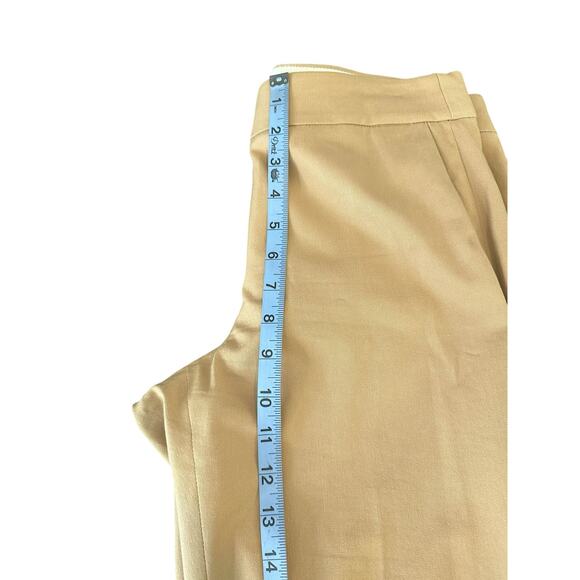J.Crew Tan Business Office Career Cotton Blend Straight Leg Dress Pants Size 6 - Picture 8 of 10